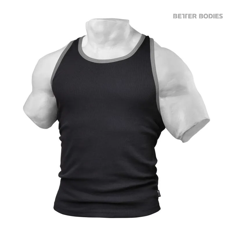 Better Bodies Men's Rib T-Back - Black