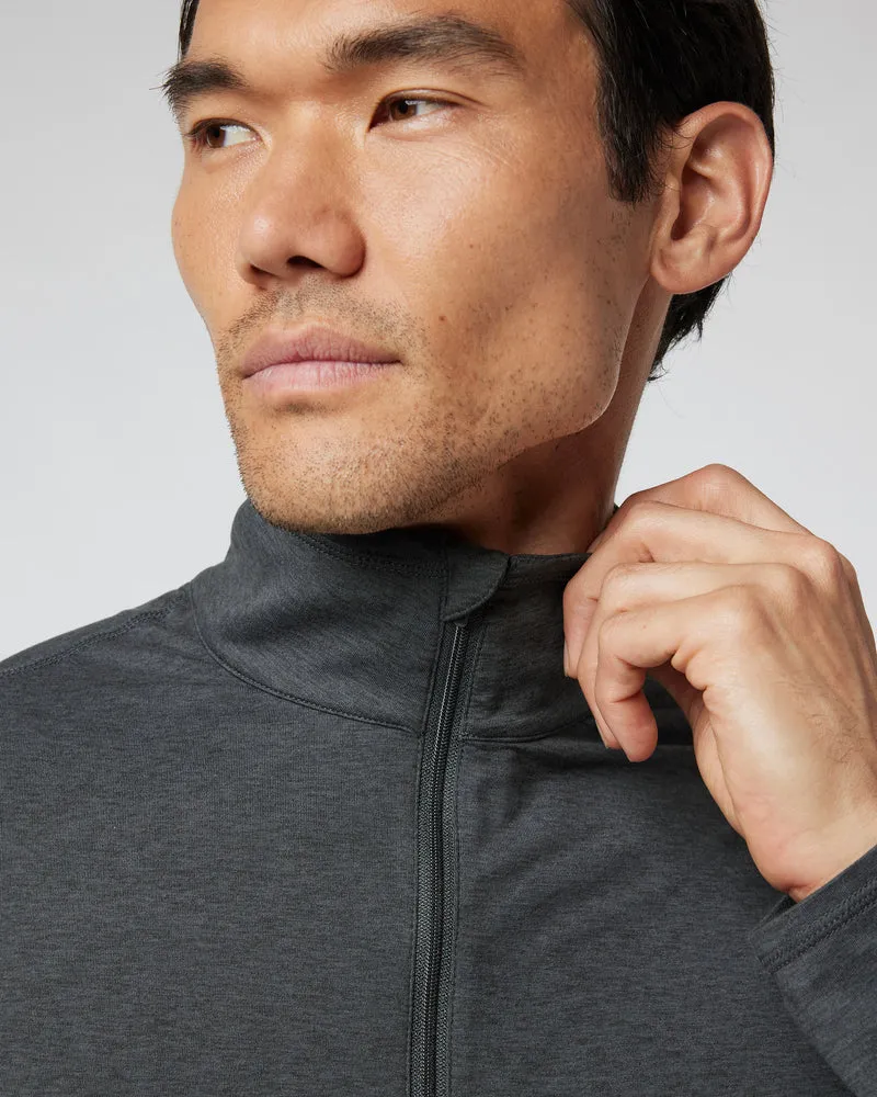 Ease Performance 1/2 Zip 2.0: Zinc Heather