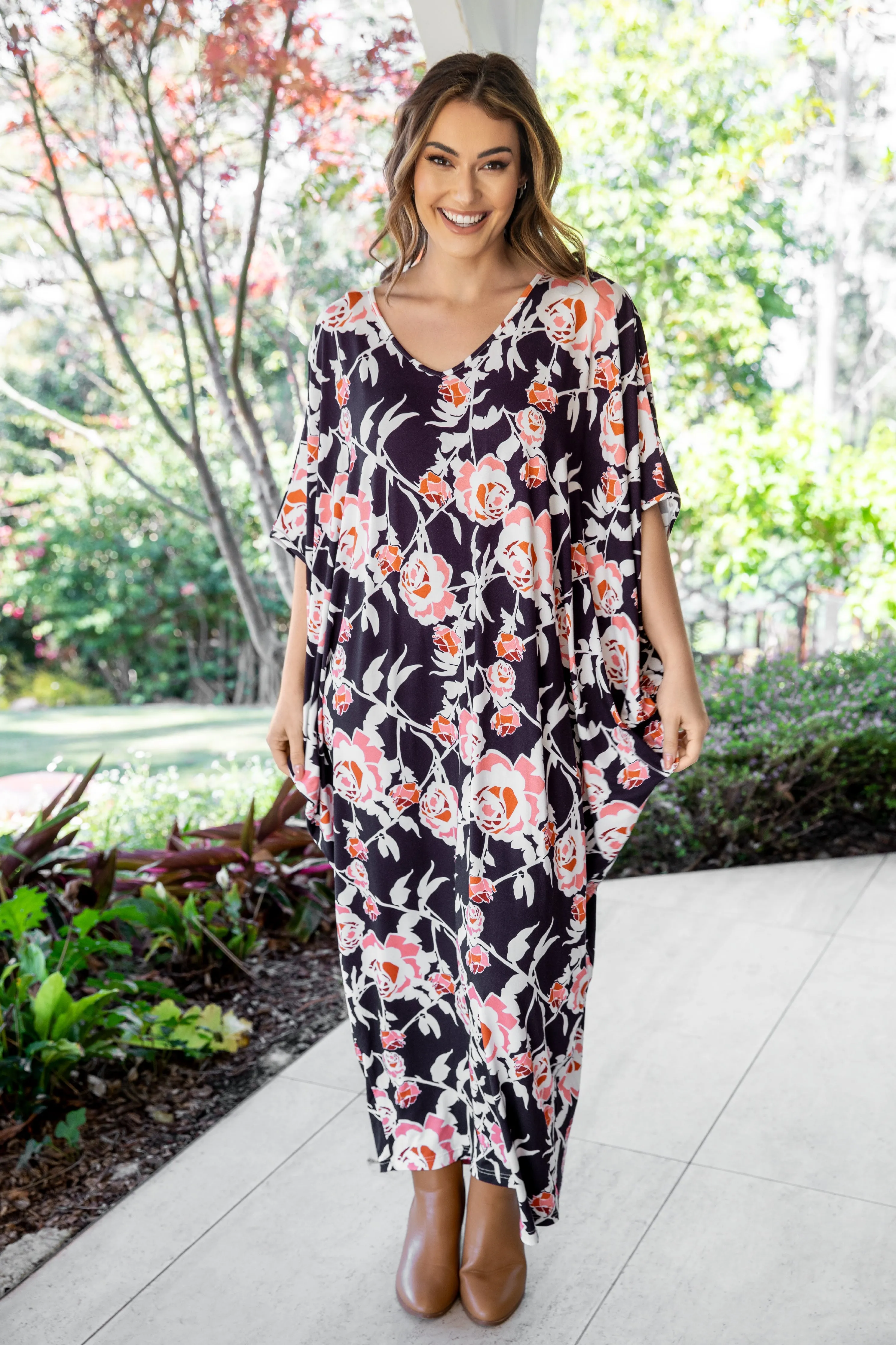 FINAL SALE Miracle Maxi Dress in Jardin