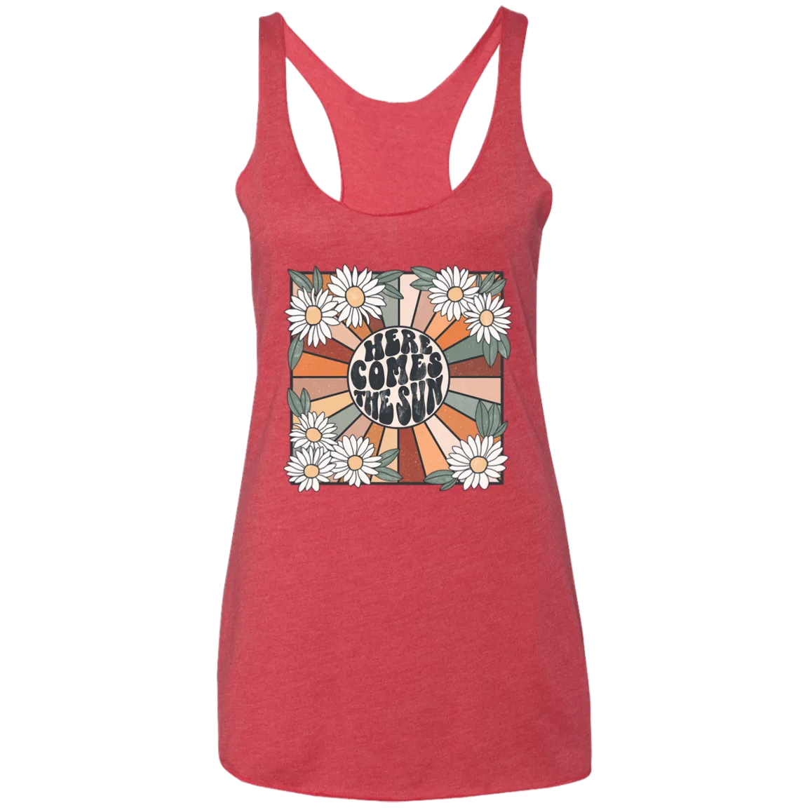 Here Comes The Sun Ladies' Triblend Racerback Tank