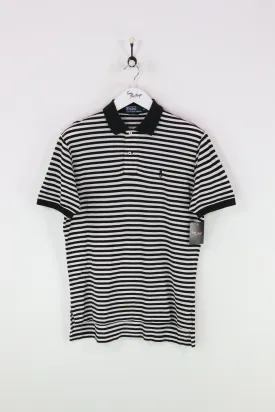 Ralph Lauren Polo Shirt Black/White Medium