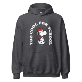 Snoopy Too Cool For School Adult Hoodie