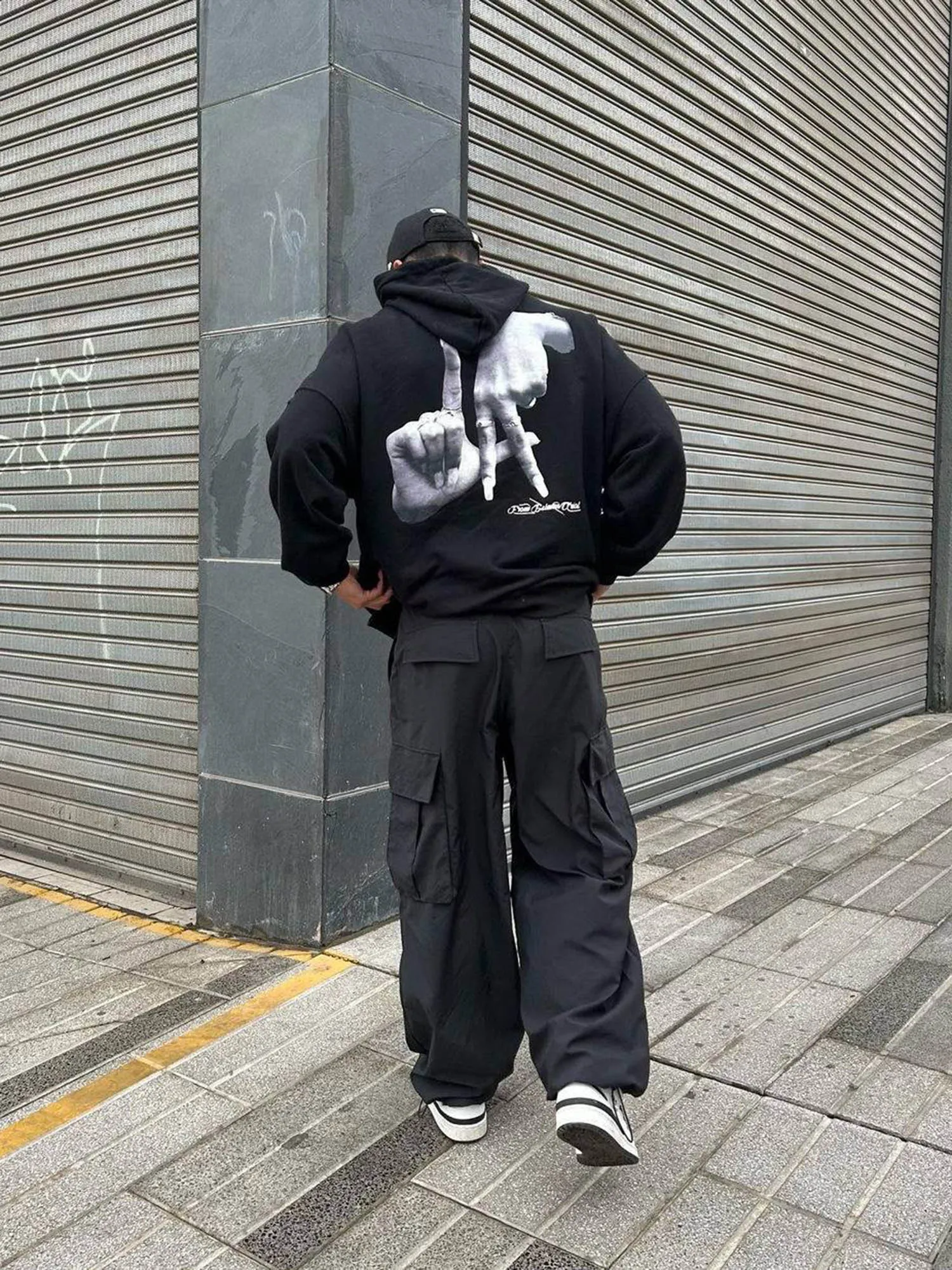 Thesupermade Gesture Print Hoodie -1268